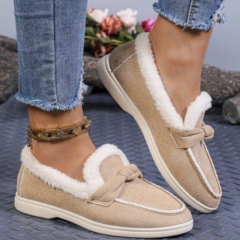 Winter new thick-soled velvet thickened warm women's large-size cotton shoes women