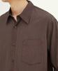 INTEMPOMOOD Down Pigment Washed Shirt_Wine