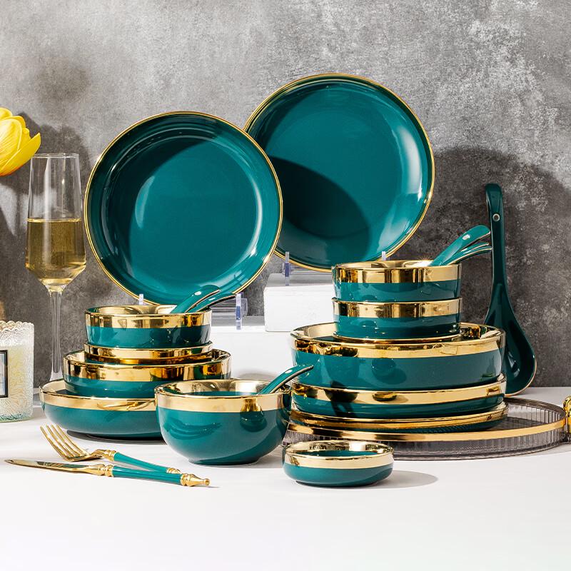 Скандинавский набор керамической посуды в стиле легкой роскоши