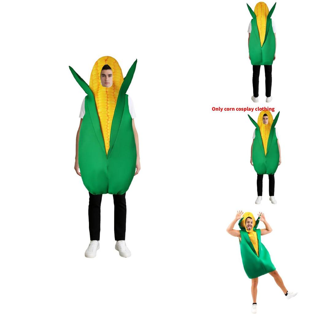 Halloween Cosplay Costume For Adults With Polyester Fabric And Corn Theme For Party Dress Up