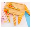 Novelty Bread Ballpoint Pen Magnetic Pizza Croissant Baguette Black Color Ink Roller Ball Pens Fridge Magnet School Gift