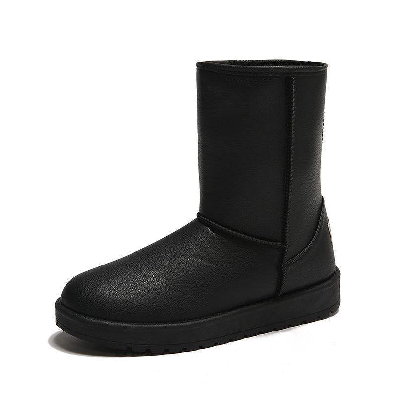 

Интернет-знаменитость женские зимние сапоги бархатные утолщенные большие хлопковые туфли теплые от холода высокие сапоги водонепроницаемые супер мягкие туфли-хлебушки 40