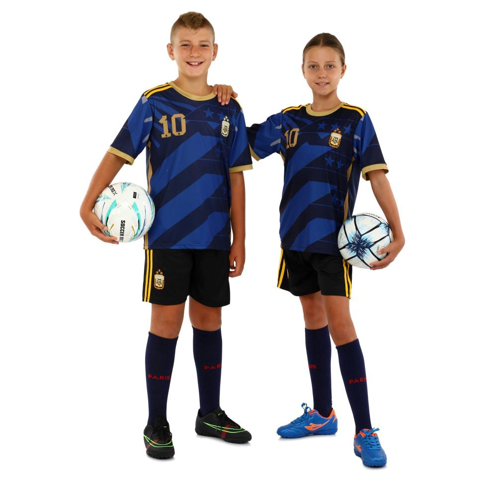 Fußballtrikot und Shorts für Kinder, Argentinien CO-7189