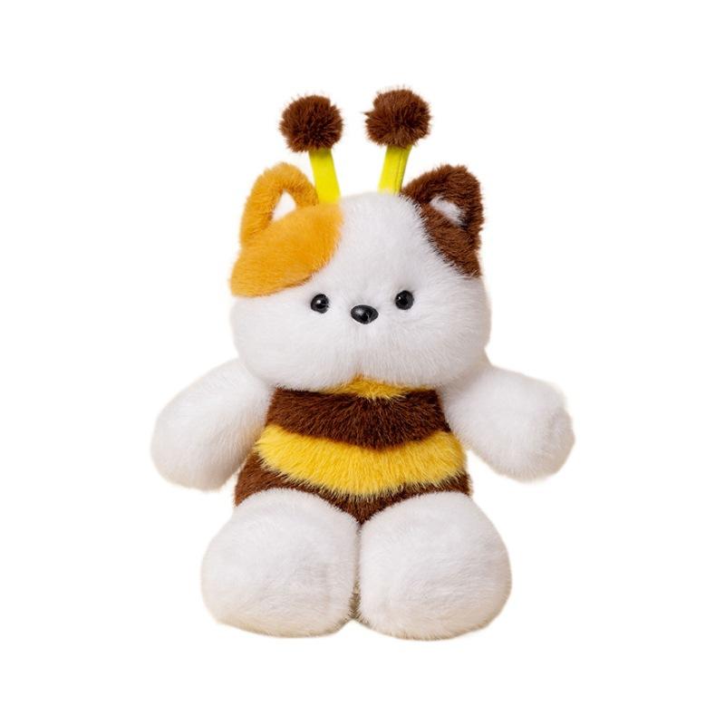 Cartoon Cute Running Bee Bear Sheep Kitten Doll Plush Toy Doll Children Pillow Gift Doll