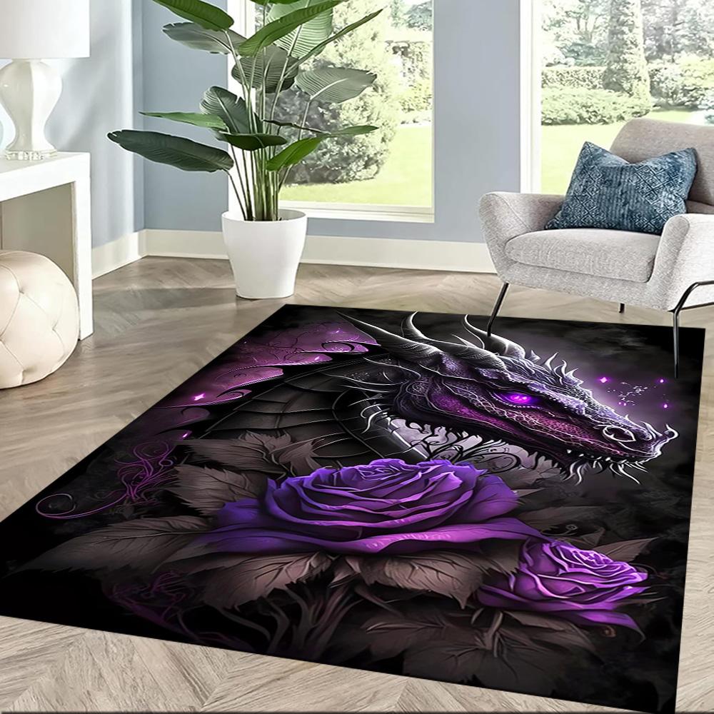 Chinese Dragon Fantasy Floor Mats for Living Room, Bedroom and Room Decoration Are Suitable for Gifts.