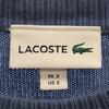 LACOSTE Overall handle Long sleeve knit S Blue x white sweater Men's Used