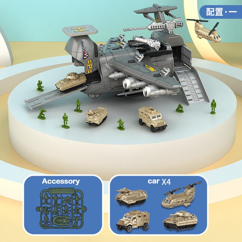 

Children s Military Transformation Aircraft C17 Track Gliding Tank Can Store Transport Aircraft Boy Toy Birthday Gift