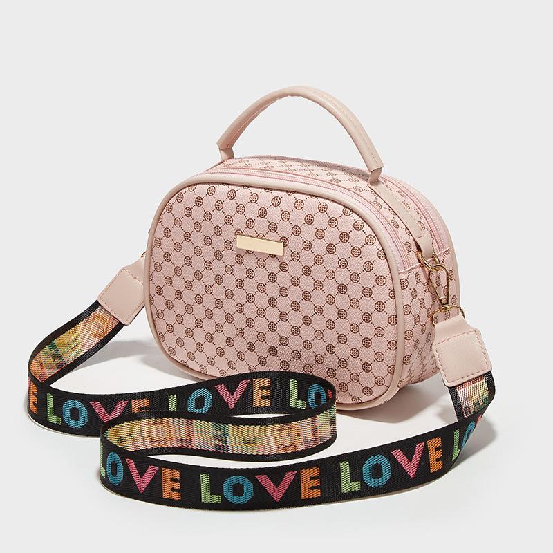 Small Bag Women's New Trend Fashion Printed Small Square Bag Messenger Bag Single Shoulder Camera Handmade Bag