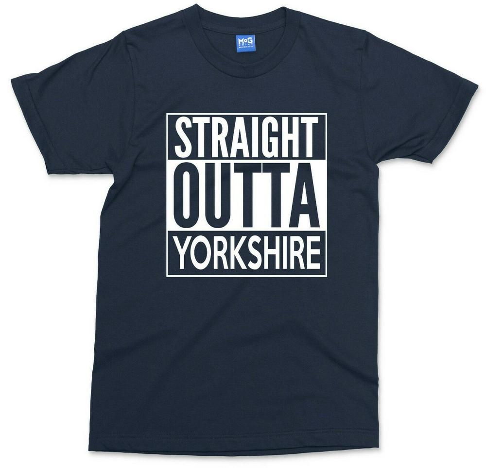 Straight Outta Yorkshire TShirt Funny Yorkshireunisex England Heritage Unisex Tee S