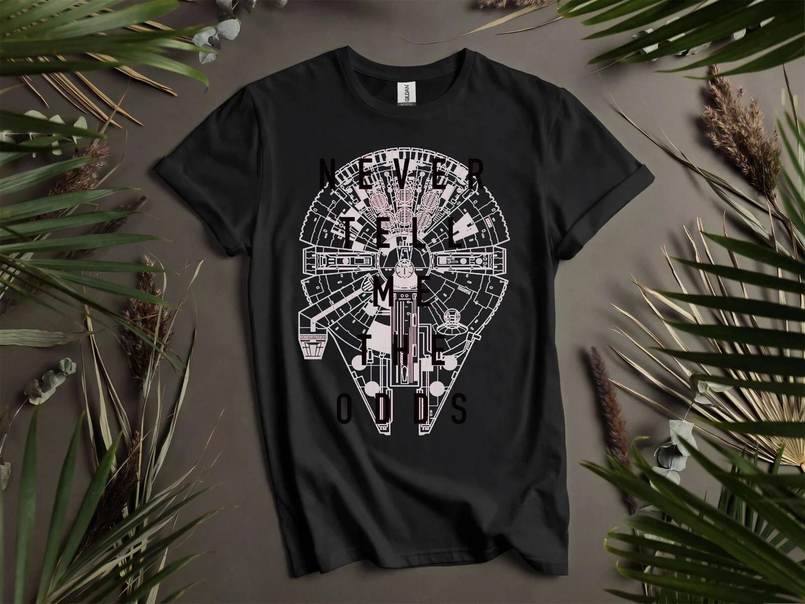 Star Wars Never Tell Me The Odds T-shirt T shirt Men Women Unisex Tshirt K760 XXXL