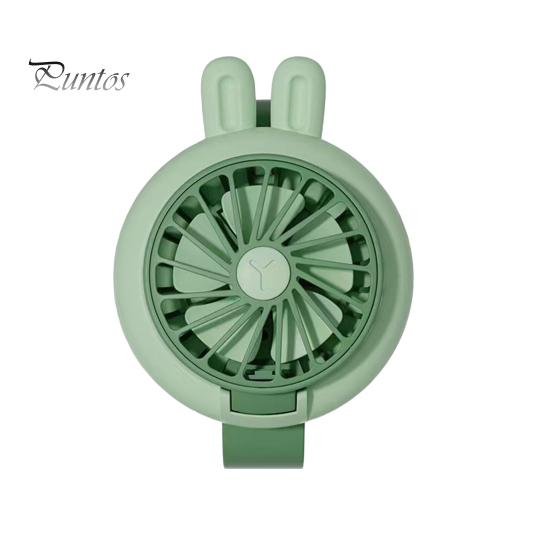 

Детский персональный мини-вентилятор на запястье с 3 скоростями, малошумный USB-аккумулятор, уличный дорожный ручной вентилятор с ремешком на запястье зелёный