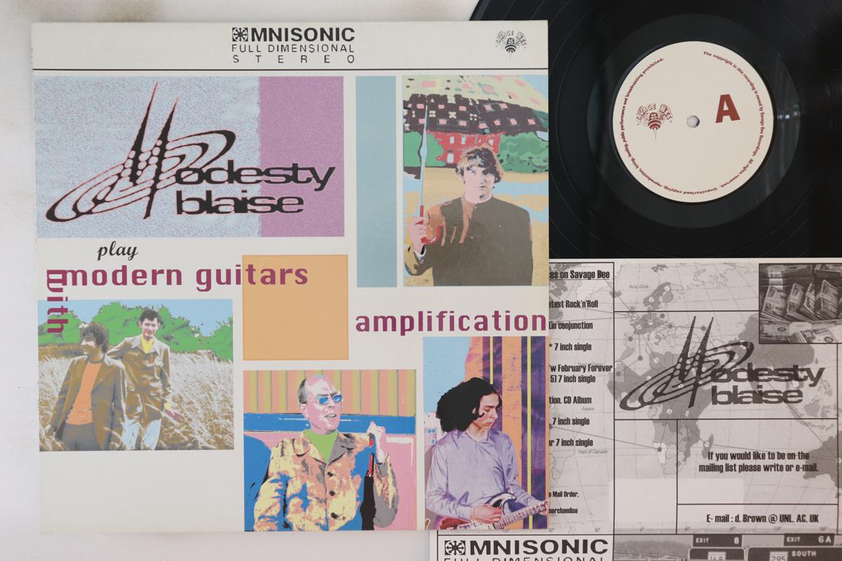 

LP Record MODESTY BLAISE - Modern Guitars With Amplification SAVAGE003V SAVAGE BEE 1999 UK Rock Used