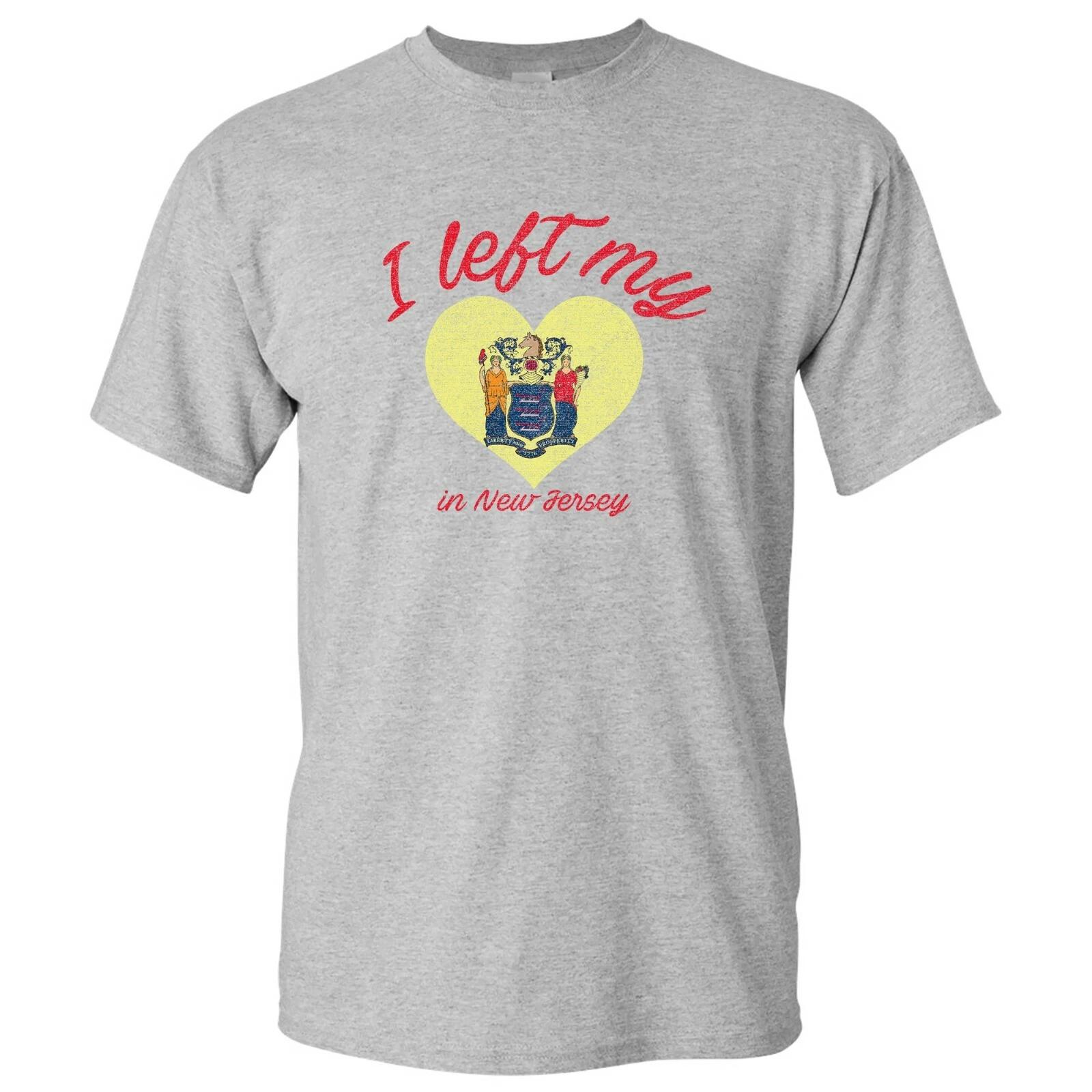 I Left My Heart In New Jersey - Hometown Pride T-Shirt - White S