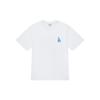 MLB Monogram Series Los Angeles Dodgers SS24 Denim Logo Print Crew Neck T-Shirt Unisex Tops White 3ATSM0643-07WHS
