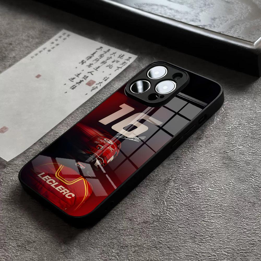 C-Charles L-Leclerc 16 Phone Case For iPhone 18 17 16 Pro Max 15 Plus 14 Pro 12 11 13 Mini X XR XS Max SE Glass Cover