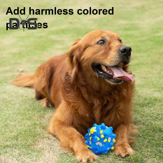 Indestructible Dog Chew Toy Tough Dog Teething Ball for Aggressive Chewers Interactive Popcorn Bouncy Balls for Large Medium Small Dogs