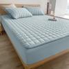 Vodotěsný prošívaný chránič matrace Anti-roztočový Antibakteriální potah na matraci Reliéfní design Povlečení Potah na postel Přizpůsobené prostěradlo