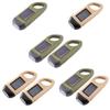 1/2pcs Solar Powered Flashlight USB Charging Hand-cranked Emergency Power Bank Clip Emergency Flashlight LED for Outdoor Camping