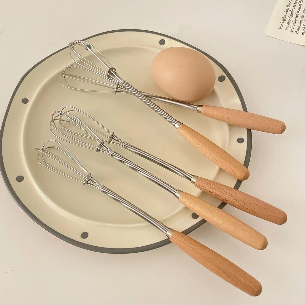 Edelstahl Schneebesen Schneebesen Holzgriff Küche Hand Schneebesen Gadgets Küche Werkzeuge Backen Zubehör