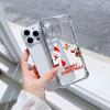 Ae120 Merry Christmas Santa Design Electroplated TPU Phone Cases for Samsung A54 A12 A14 S23 S24 Ultra A55 A15 S20 S21 FE Four Corner Protection Cover