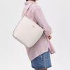 Coach City 34 Detachable Shoulder Strap Snap Closure Leather Crossbody Bag Large Women bags Chalk CT803-IMCHK