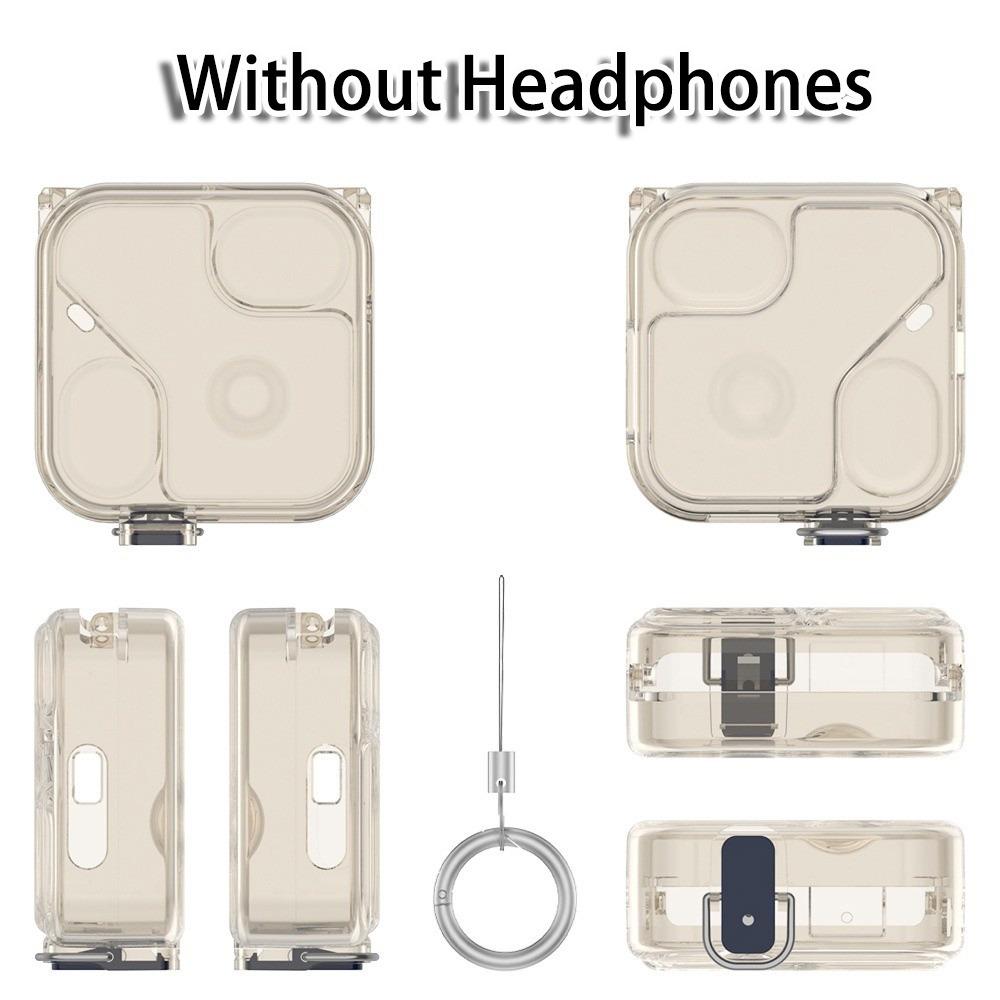 Transparent Earphone Protective Case TPU with Switch Locking Design Shockproof Case Portable Earphone Box for Nothing Ear (3) серый