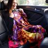 1pc. Beauty and the Beast Stained Glass Design Blanket, Home Decor, Office Throw, Outdoor Picnic Blanket, Gift for Fans