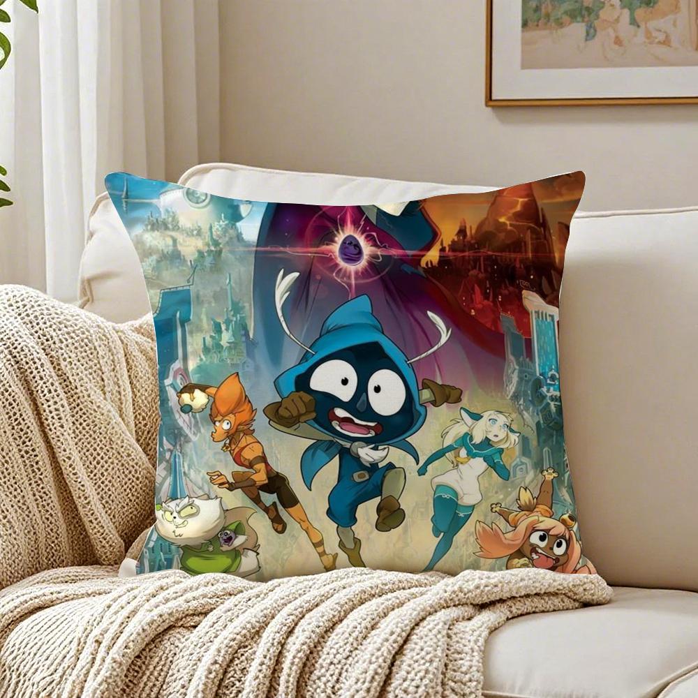 HOT Game DDofus Cushion Cover Pillowcase Antidustmite Living Room Sofa Decor Cushion Room