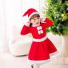 Fleece Children's Christmas Clothes Long Sleeve Kids Cosplay Clothes  Children