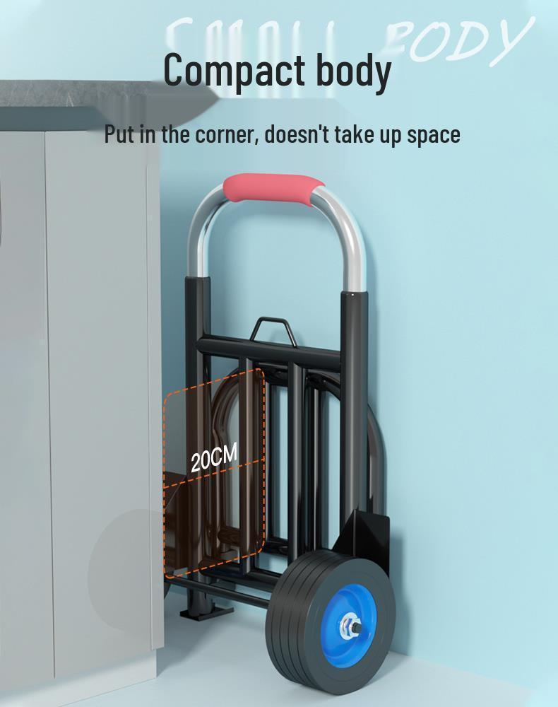 Foldable Handcart for Shopping and Luggage Transport