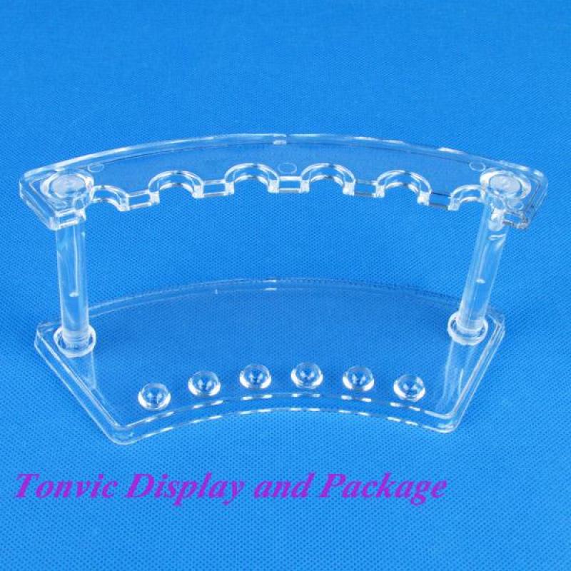 Transparent Acrylic Pen and Pencil Holder Display Rack for Stationery, Eyebrow Pencils, and Children's Hairpins.