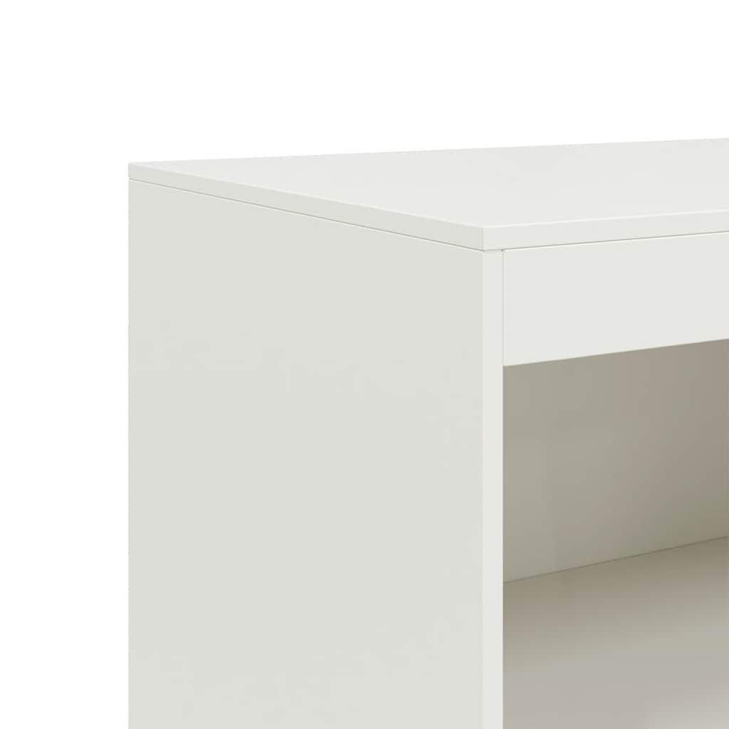 Sideboard White 67 X 39 X 107 Cm Steel