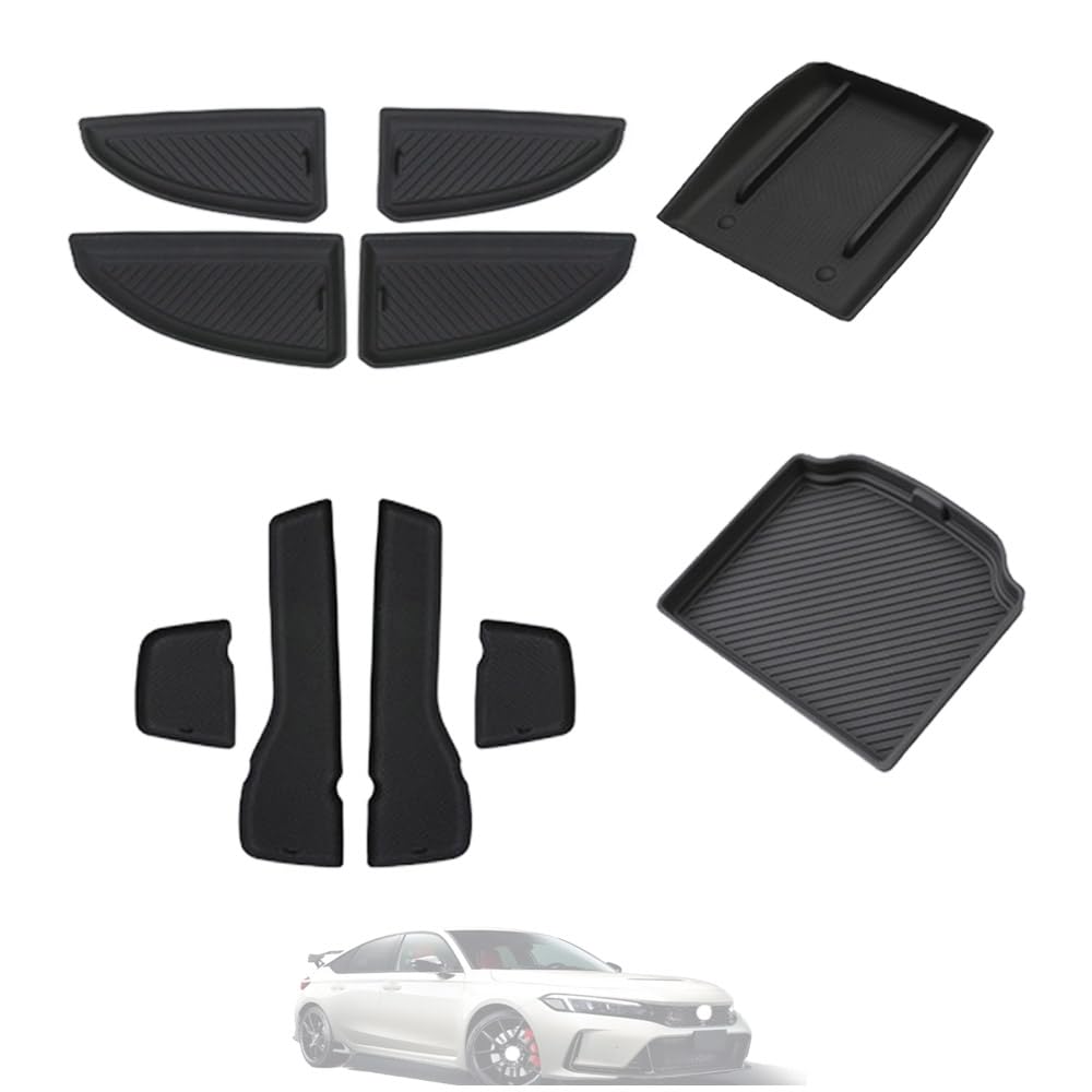 

Honda Civic FL5 Type R silicone protective pads for the center console storage armrest box storage upper door groove and lower door groove These pads