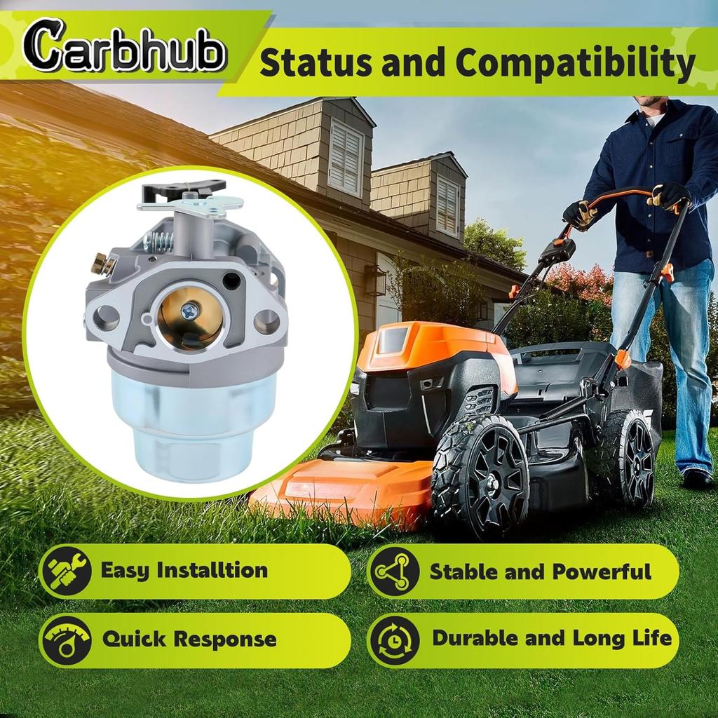 Carbhub GCV160 Carburetor For Honda GCV160 GCV160A GCV160LA GCV160LE HRB216 HRS216 HRT216 HRZ216 Carb Replaces 16100-ZM0-804 16100-ZM0-802