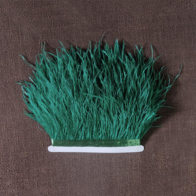 Natural Ostrich Feather Ribbon Trim 10M Diy Sewing Decor for Wedding Dress Clothing Craft Needlework Handicraft Feather Cloth