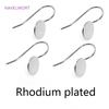 Brass Metal Round Tray Earring Hooks 14K Gold Plated Ear Wire Hooks DIY Pearl Earring Making Accessory Fashion Jewelry For Women