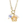 Fashion Personality Necklace High Sense Creative Flower Stainless Steel Temperament Necklace