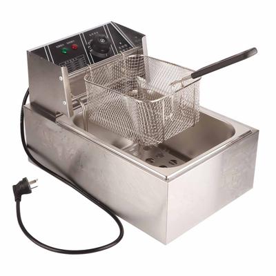 Elektryczna frytkownica ze stali nierdzewnej do frytek i chipsów do użytku komercyjnego 2500 W