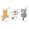 3pcs Creative 3 Sheets Practical Cat Car Sticker Cat Vehicle Stickers Car Supplies Car Decals