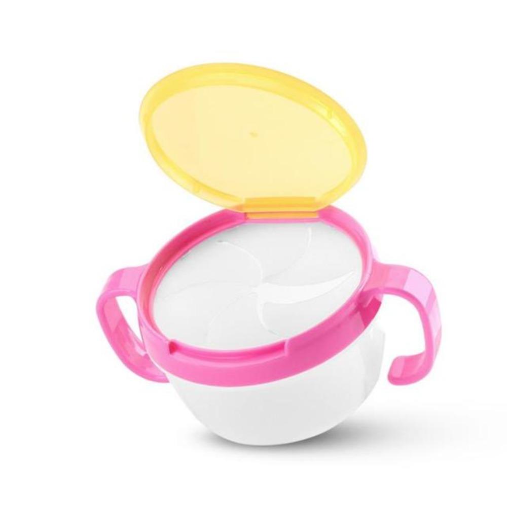 

Infant Storage Box Plastic Anti Spills Snack Container Jar Bowl Snack Cup рожевий