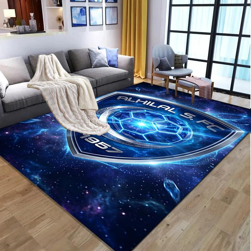 football club F.C Pattern Rug, Indoor/Outdoor Mat, for Picnic, Gameroom, Bedroom, Office, Living Room, Home Decor Carpet, Birthday Gift