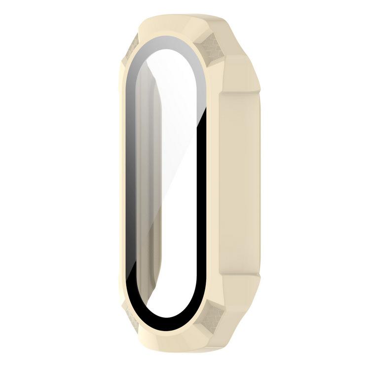 

Compatible with Xiaomi Smart Band 6/7/8/9: Integrated Tempered Protective Case - New Hard Design Mi 9 Ceramic White Special Edition/8/8 NFC слоновая кость/белый