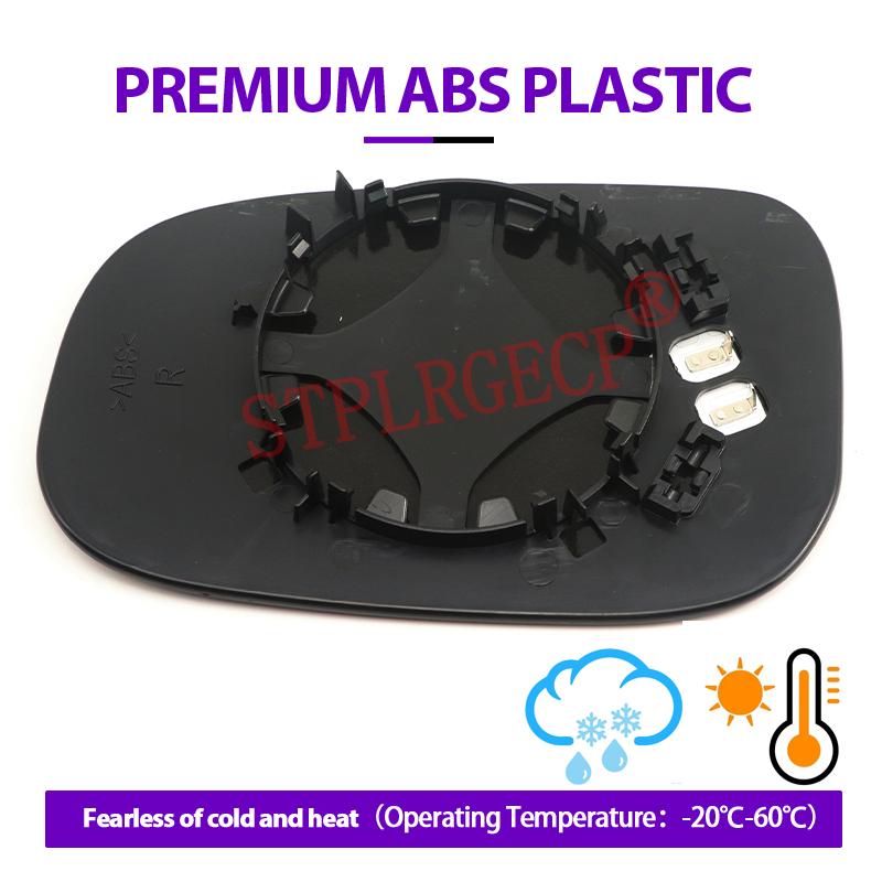 Stplrgecp Passenger Side Driver Side Left or Right Door Side Heated Wing Mirror Glass Lens for Volvo C30 C70 S40 S60 S80 V50 V70
