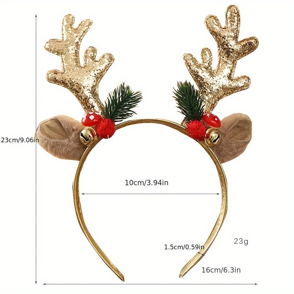 1PC Christmas Headbands Gift Xmas Hair Accessories Headband Cosplay Girls Reindeer Antlers Hairband Merry Christmas Decorations