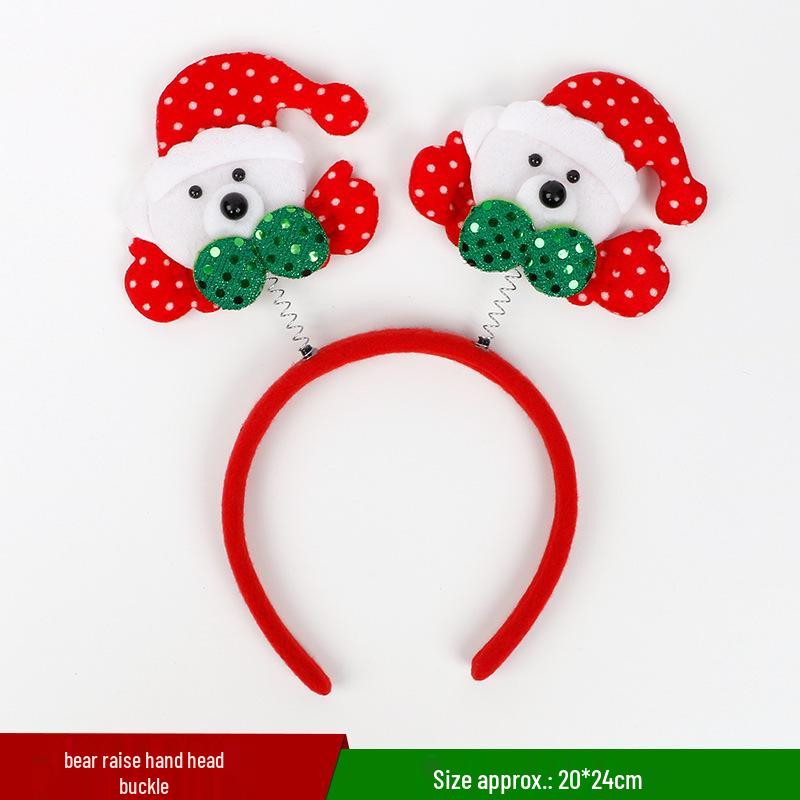 Christmas Deer Antler & Snowman Headband - Festive Party Headdress Gift