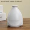 Casual White Ceramic Tabletop Vase Small Home Desktop Decoration Art Design for Flower Arrangement