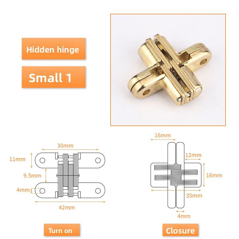 

1PC Stainless Steel Hidden Hinges 180° Invisible Folding Window Door Hinge With Screws Furniture Hardware Accessories