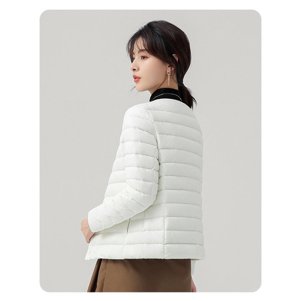 Lightweight Down Cotton Jacket, Women's Autumn and Winter Down Jacket, Lightweight and Thin Inner Lining, Fashionable and Warm