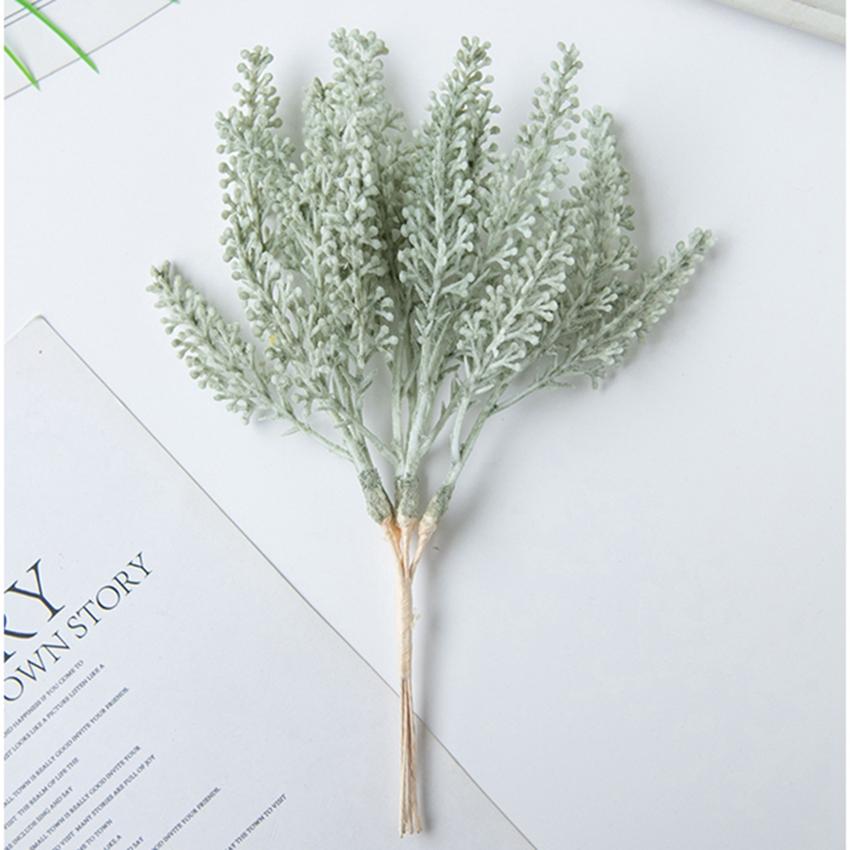 6Pcs Golden Fake Wheat Ear For Christmas Tree Decoration Home Wedding Arch Accessories Autumn Artificial Plant Photography Props
