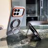 Business 360 Rotierender Ringständer PU-Leder Magnetische Handy-Schutzhülle für Xiaomi POCO F9 Ultra F9 Pro F8 Halter Kabelloses Laden Schutzabdeckung